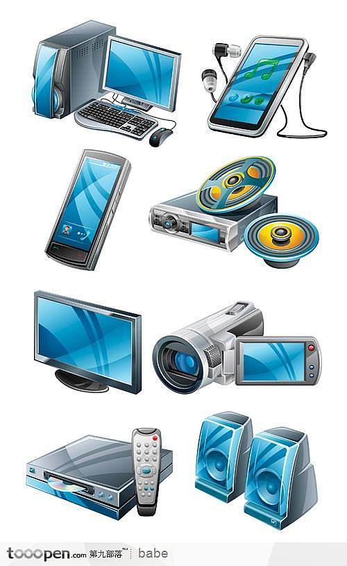 數碼產品圖標的演變 從臺式電腦到全觸屏手機與DV